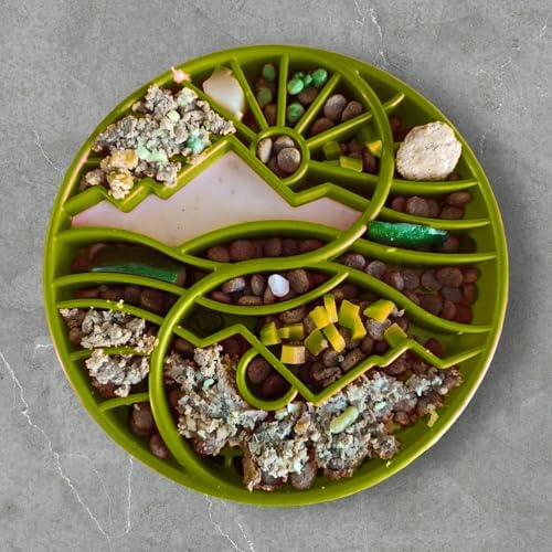 SodaPup Yin Yang eTray – Durable Enrichment Feeder Made in USA from Non-Toxic, Pet-Safe, Food Safe Material for Mental Stimulation, Calming, Slowing Down Eating, Healthy Digestion, & More - Image 2