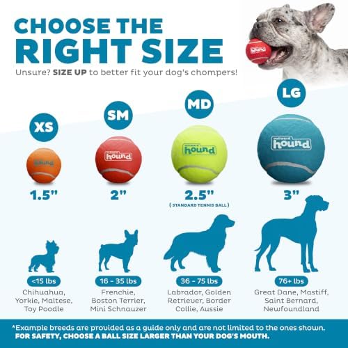 Outward Hound Squeaker Ballz Tennis Ball Dog Toy, X-Small, 1.5", 8-Pack - Image 4
