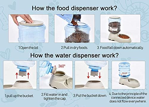 Automatic Cat & Dog Feeder and Water Dispenser Set with Scoop - Image 6
