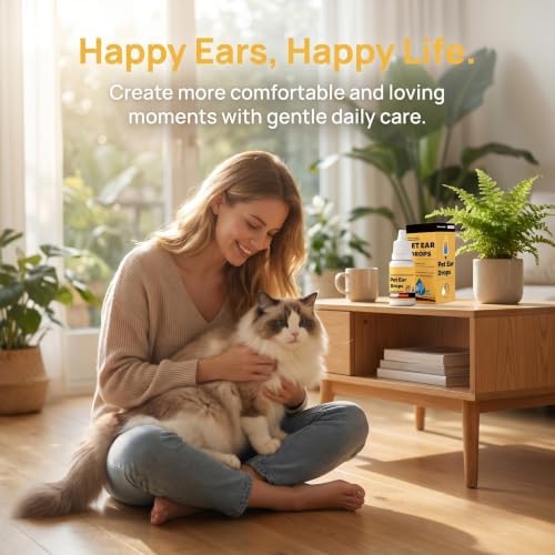 20ml Dog Ear Drops & Cat Ear Cleaner, Gentle Pet Ear Cleaning Solution, Alcohol Free, Ear Wax Removal, with Centella Asiatica, Helps Reduce Odor & Soothe Discomfort - Image 6
