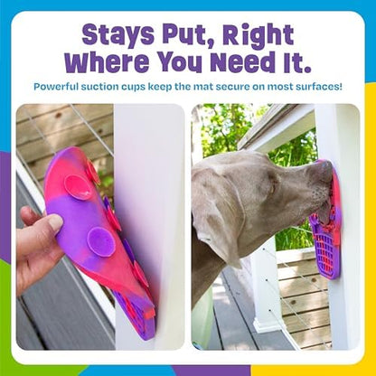Brightkins Tie Dye Pup Cone Lick Mat - Mental Stimulation for Dogs, Sniff Mat for Dogs and Cats, Enrichment Dog Food Mat, Puppy Training Tools, Cat Feeder Toy, Dog Toys Boredom, Slow Pet Feeder - Image 6