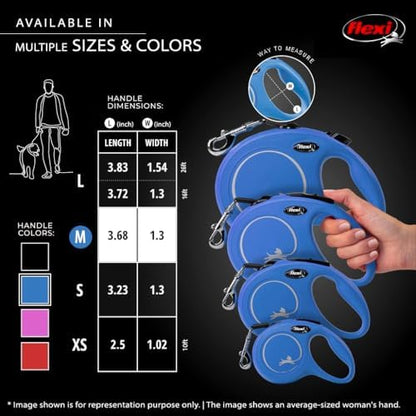 FLEXI® Classic Cord Retractable Dog Leash, Medium, 16 ft - Blue - Image 5