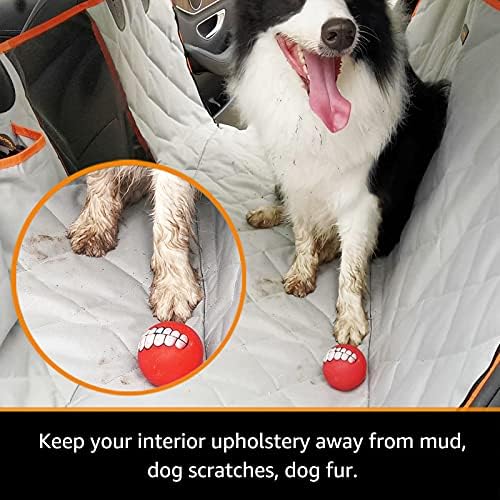 Dog Seat Cover for Tesla Model 3 Waterproof Car Seat Protector with Mesh Window Dog Car Hammock Against Dirt and Fur Anti-Scratch Nonslip Machine Washable Back Seat Cover for Model Y - Image 5