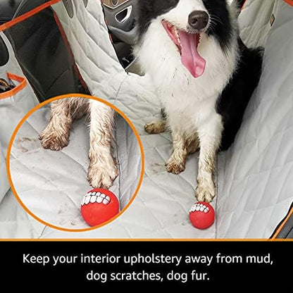 Dog Seat Cover for Tesla Model 3 Waterproof Car Seat Protector with Mesh Window Dog Car Hammock Against Dirt and Fur Anti-Scratch Nonslip Machine Washable Back Seat Cover for Model Y - Image 5