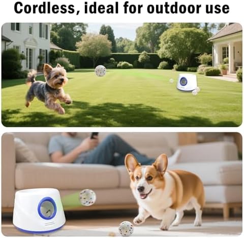 Dog Ball Launcher - Automatic Ball Thrower for Dogs, 3 Adjustable Distance Settings Dog Ball Thrower, Indoor Outdoor Interactive Fetch Machine Dog Toys for Small/Medium Sized Dog - Image 6