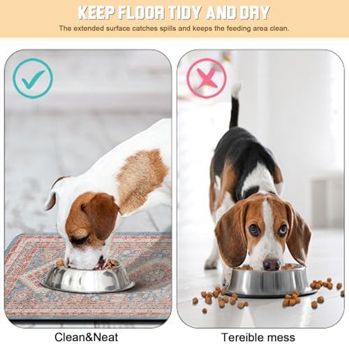 Dog Food Mat for Floors Waterproof Quick Dry Pet Placemat Cat Feeding Bowls Mats for Food and Water, Eco-Friendly Dog Accessories Diatomite Pets Supplies 12" X 20" - Image 3