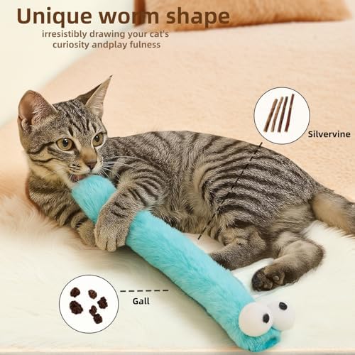2BB Cat Kicker Toys 3 Pack, 13 Inch Quiet Catnip Toy Pillows for Indoor Cats, Soft Plush Refillable Kick Sticks for Kittens, Interactive Play & Exercise - Image 5