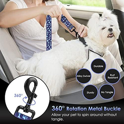SlowTon Dog Car Seat Belt, 3 in 1 Latch Bar Attachment Dog Safety Seatbelt - Image 4