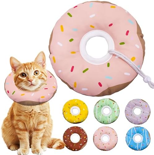 Seyezo Cat Cone Collar Soft, Cat Recovery Cone, Waterproof Pink, Small by Seyezo