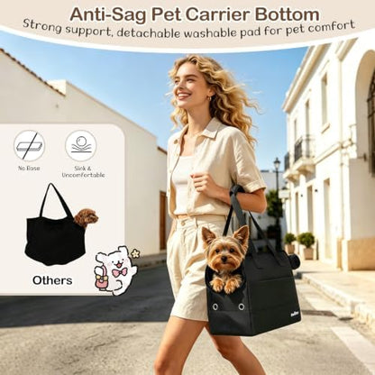 VavoPaw Dog Purse Carrier for Small Dogs,Puppy Travel Tote Bag Up to 11 lbs - Image 6