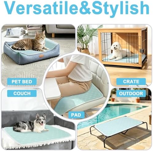 Cooling Mat for Dogs Cats,Pet Dog Cooling Mat Blanket for Dogs,36x24, Blue - Image 6