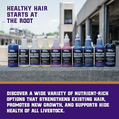 Weaver Livestock Mild Shampoo, Gentle, Effective Coconut-Based Hide, Hair and Wool Shampoo, Daily Use, Cattle Show Supplies - Image 4