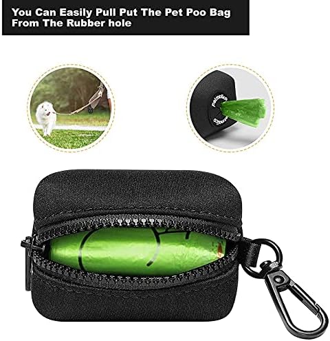 Petmolico Dog Poop Bag Holder Dispenser 2 Pack, Black - Image 2