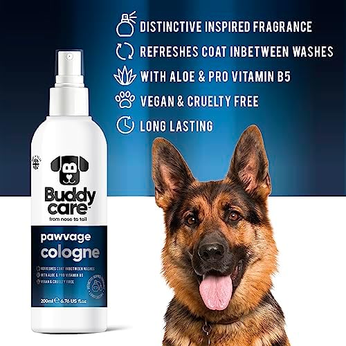 Buddycare Dog Cologne - Pawvage - 200ml - Distinctive and Inspired Scented Dog Cologne - Refreshes Between Dog Washes - Image 2