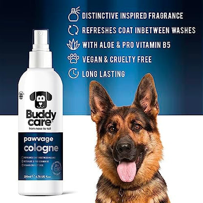 Buddycare Dog Cologne - Pawvage - 200ml - Distinctive and Inspired Scented Dog Cologne - Refreshes Between Dog Washes - Image 2