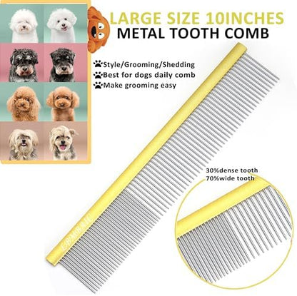 10inches Large Dog Combs for Grooming Shedding Tangles Mats. - Image 3