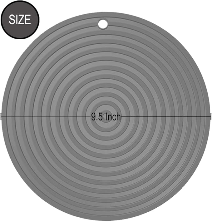 2 Pack Silicone Pet Food Mat, Small Rubber Mat for Dog Bowl, Cat Food Mat, Cat Bowl Mat Placemat Prevent for Food and Water Overflow, 9.5"x9.5"