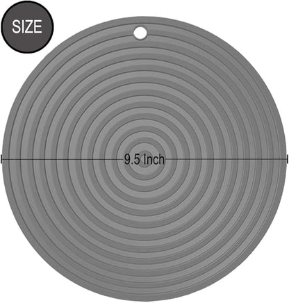 2 Pack Silicone Pet Food Mat, Small Rubber Mat for Dog Bowl, Cat Food Mat, Cat Bowl Mat Placemat Prevent for Food and Water Overflow, 9.5"x9.5"