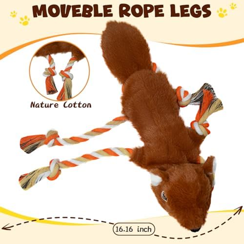 No Stuffing Rope 2-Pack Dog Toys, Chew Toys for Medium, Large Pets - Image 3