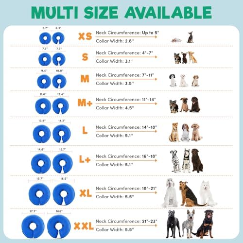 BENCMATE Inflatable Dog Cone Collar Alternative After Surgery XXLarge - Image 6