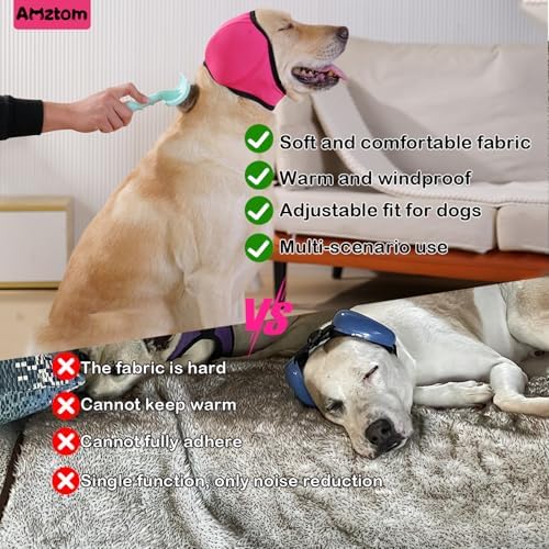 Dog Ear Covers for Grooming,Dog Ear Muffs for Bathing & Blow Drying - Image 4