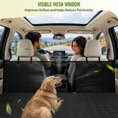 Dog Car Seat Cover for Back Seat, Waterproof 600D Oxford Dog Hammock - Image 6