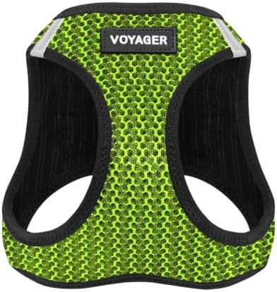 Voyager Step-in Air Dog Vest Harness - Lime Green 2-Tone, Medium by BestPetSuppliesLLC
