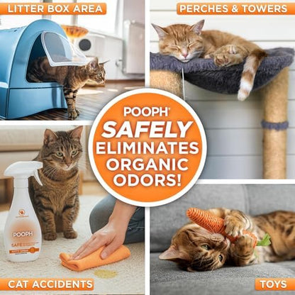 POOPH Kitty Odor Eliminator Spray for Cats, 16 fl oz - Image 2
