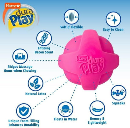 Dura Play Small Ball Dog Toy, Latex, 1ct, Interactive Fun, Safe & Non-Toxic, Outdoor & Indoor Play, Flexible, Yet Durable, Small, 3 Pack - Image 6