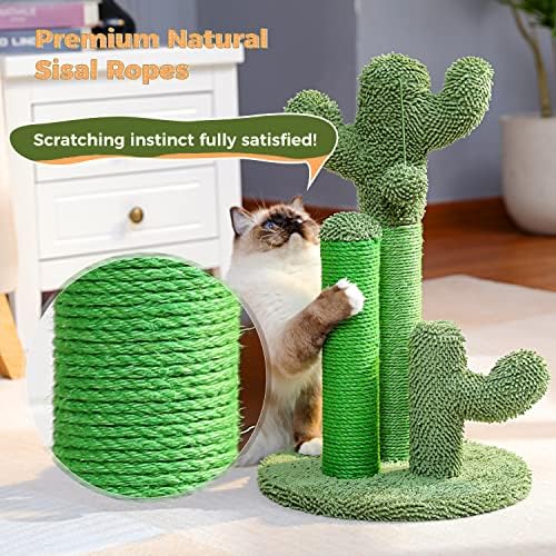 PAWZ Road Cat Scratching Post 23” Cactus Cat Scratcher with Toy Ball - Image 5