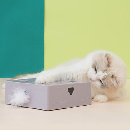 Interactive Cat Toy Funny Simulation Feather Replacements for Head Stick Toy for FOFO Kitten Playing Teaser for Indoor Cats Motion