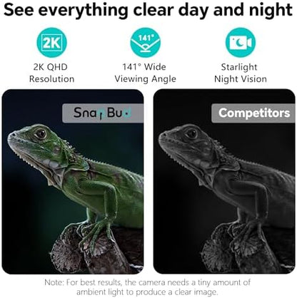 3MP 2K AI Reptile Aquarium Camera, Close-Focus Lens for Fish Tank Terrarium - Image 3