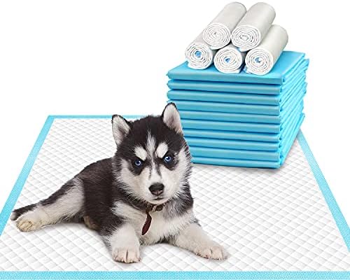 Deep Dear Pet Training and Puppy Pads 24"x24" (75 Count), Super Absorbent Pee Pads for Dogs, Leak-Proof Dog Potty Training Pads for Puppies, Cats, Rabbits, Disposable Pet Pads for Housetraining by DEEPDEAR