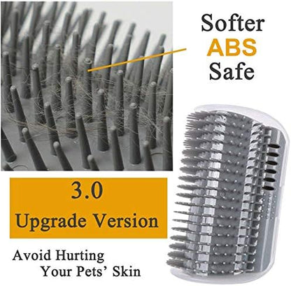 3.0 Softer Cat Self Groomer with Catnip, Dog Cat Corner Groomer Comb - Image 2