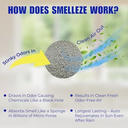 SMELLEZE Natural Pet Odor Eliminator Deodorizer Granules - 2 lb. Bottle - Image 4
