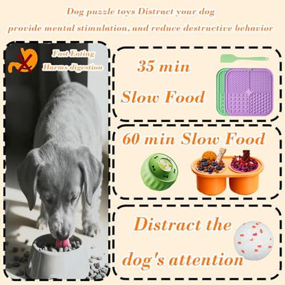 9-Piece Dog&Cat Lick Mat with Suction Cup Set, Frozen Treat Toy - Image 4