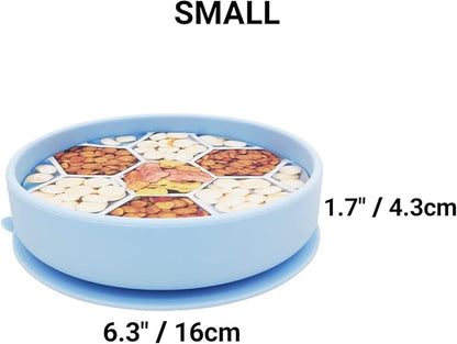 Mr. Peanut's Interactive Slow Feed Dog Bowl, Fun Healthy Bloat Stop Feeder (Small)