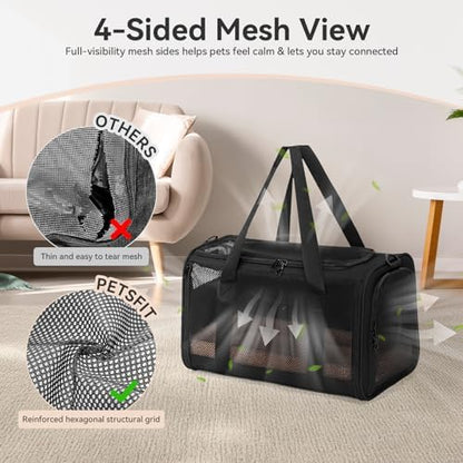 PETSFIT Cat Carrier Soft with Patented Safety Buckles, Safe for Car Travel - Image 6