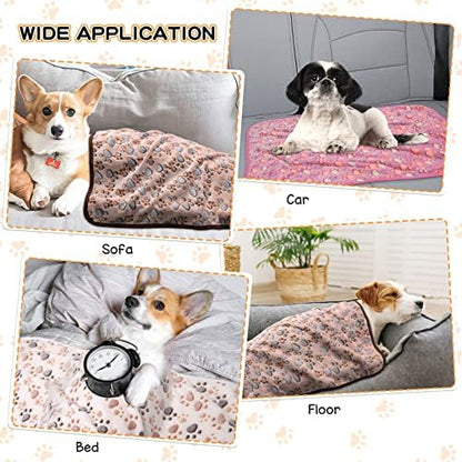 Rezutan Blanket for Large Dogs & Cats Soft Reversible Cute Paw 40"x31" - Image 6