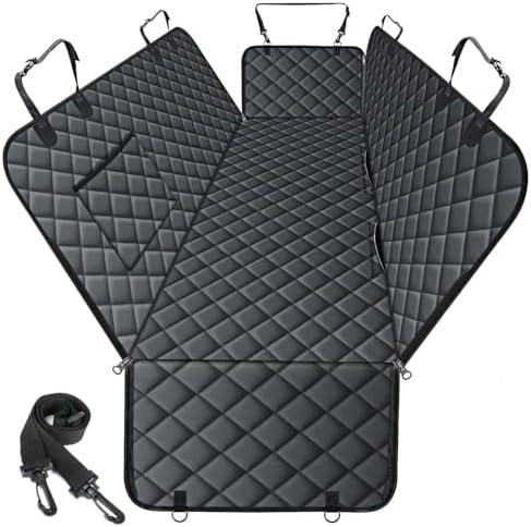 NECKORY Waterproof Dog Car Seat Cover for Back Seat, Pet Hammock- S, Black by NECKORY
