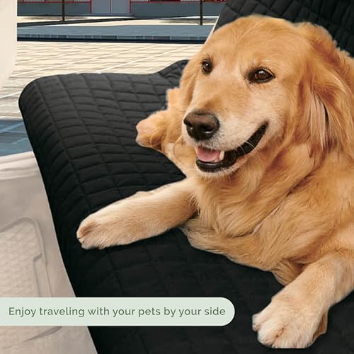 Elegant Comfort Premium Pet Car Seat Cover for Back Seat, Luxury Microfiber Car Seat Protector, Heavy Duty and Durable, Non-Slip and Waterproof Car Seat Cover for Trucks, Cars, and SUVs, Black - Image 2
