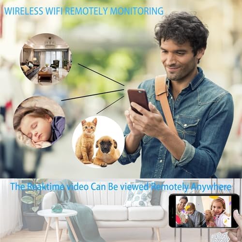 WiFi Camera Night Vision, Motion Detection Nanny Cameras - Small Wireless Camera for Pet/Nanny Monitor Pan/Motion Detection - HD 1080P - Image 4