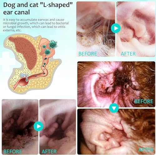 Ear Mite Treatment for Dogs & Cat, Ear Mite Medicine Kills Ticks and Ear Mites to Relieve Itchiness,Alleviation Suffering from Ear Mites & Itching and Odours Stinky Stuff for Dogs Ears - Image 3