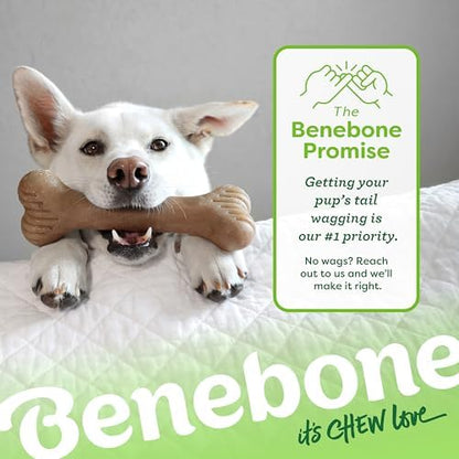 Benebone Bone Dog Chew Toy for Aggressive Chewers, Real Bacon, Large - Image 6