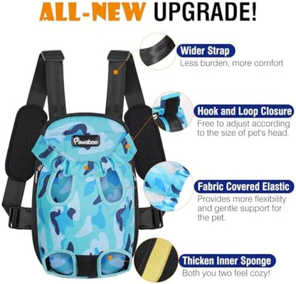 Pawaboo Pet Front Carrier Backpack for Small Medium Dogs - Image 4