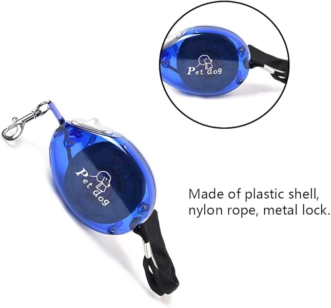 Retractable Small Dog Lead Puppy Lead Travel Cat Retractable Leash Mini and Portable Walking Leash for Small Cats Dogs