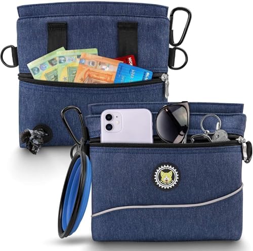 Viklluyr Dog Treat Pouch Bag with Magnetic Closure, Dog Food Carrier with Removable Inner Pocket, Perfect Dog Training Bag for Agility Training - Including Carabiner - Image 4