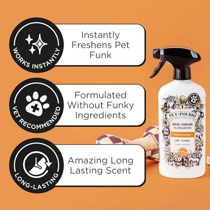 Pet-Pourri Air + Fabric Dog Odor Deodorizer Spray, Canine Coconut 16 Fl Oz - Image 3