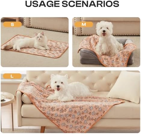 Luciphia Dog Blanket 3 Pack, Soft Cozy Fleece Throw for Puppy Cat,23"x16" - Image 4