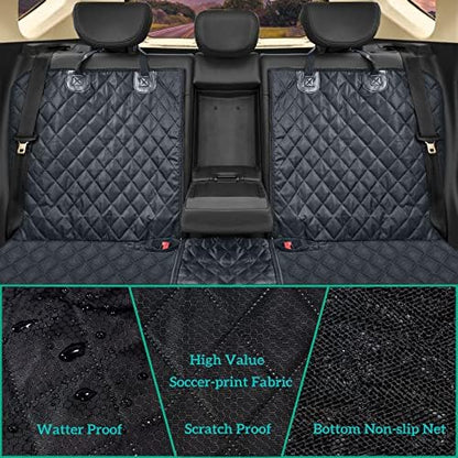ANOSOSPECIAL Dog Car Seat Cover for Back Seat Cover,Non Stick Fur Rear Seat Protector for Pet,Nonslip Waterproof Durable Universal Fit Interior Backseat Covers for Auto Van SUV (Pack of 2) - Image 3